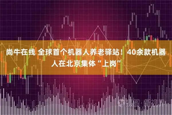 尚牛在线 全球首个机器人养老驿站！40余款机器人在北京集体“上岗”
