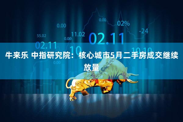 牛来乐 中指研究院：核心城市5月二手房成交继续放量